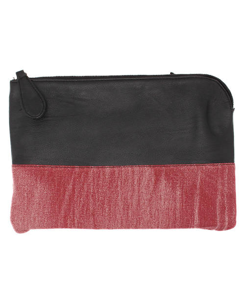 VENCEEXCHANGE（ヴァンスエクスチェンジ）の「カラーデニムクラッチ（ショルダーバッグ・メンズ・グレー/レッド/ブルー/スカイブルー/ブラック・FREE）」の5枚目の写真