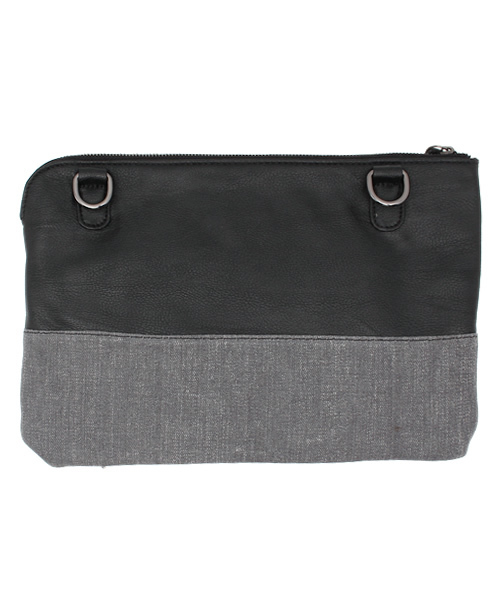 VENCEEXCHANGE（ヴァンスエクスチェンジ）の「カラーデニムクラッチ（ショルダーバッグ・メンズ・グレー/レッド/ブルー/スカイブルー/ブラック・FREE）」の7枚目の写真