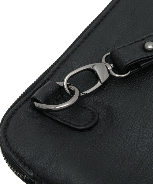 VENCEEXCHANGE（ヴァンスエクスチェンジ）の「カラーデニムクラッチ（ショルダーバッグ・メンズ・グレー/レッド/ブルー/スカイブルー/ブラック・FREE）」の9枚目の写真