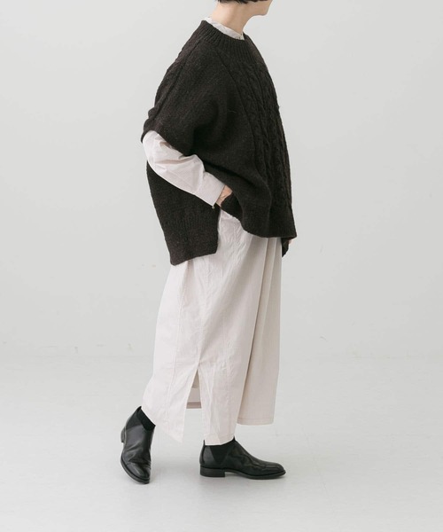 かぐれ（カグレ）の「ストライプシャツワンピース（ワンピース・レディース・ブルー/ベージュ・FREE）」の5枚目の写真