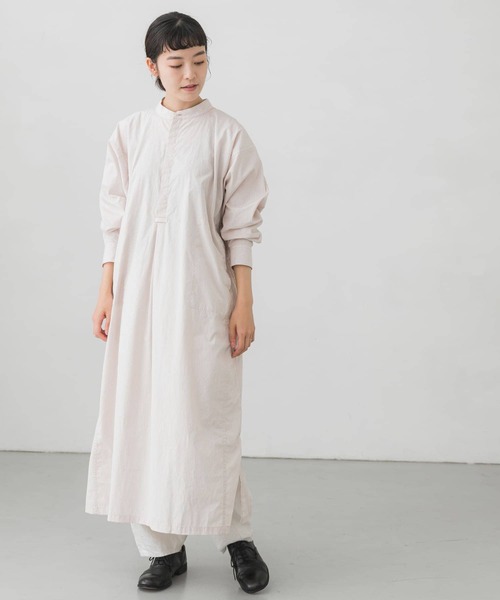 かぐれ（カグレ）の「ストライプシャツワンピース（ワンピース・レディース・ブルー/ベージュ・FREE）」の6枚目の写真