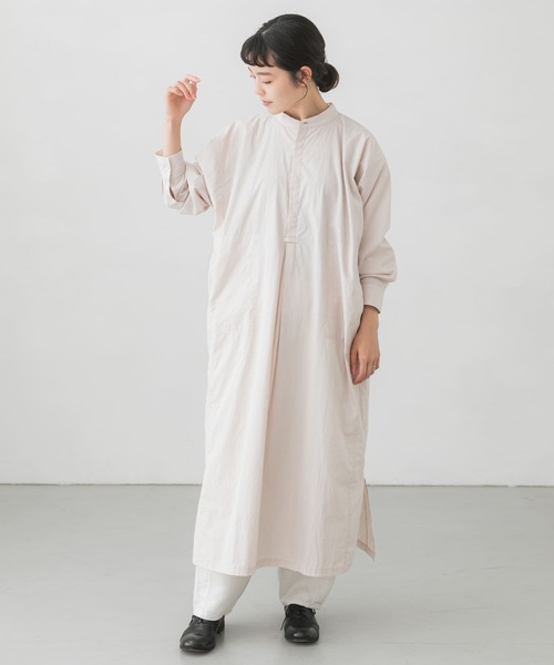 かぐれ（カグレ）の「ストライプシャツワンピース（ワンピース・レディース・ブルー/ベージュ・FREE）」の7枚目の写真