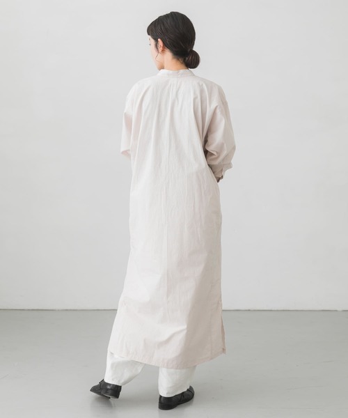 かぐれ（カグレ）の「ストライプシャツワンピース（ワンピース・レディース・ブルー/ベージュ・FREE）」の9枚目の写真