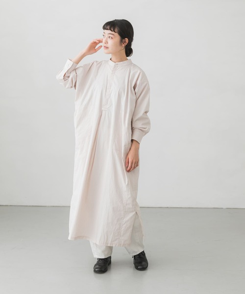 かぐれ（カグレ）の「ストライプシャツワンピース（ワンピース・レディース・ブルー/ベージュ・FREE）」の11枚目の写真