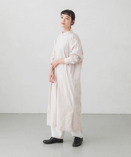 かぐれ（カグレ）の「ストライプシャツワンピース（ワンピース・レディース・ブルー/ベージュ・FREE）」の12枚目の写真