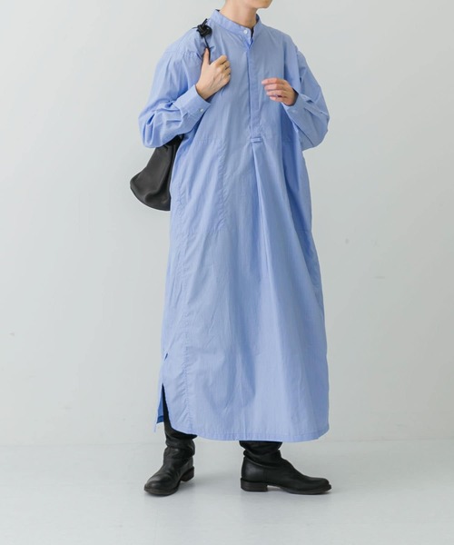 かぐれ（カグレ）の「ストライプシャツワンピース（ワンピース・レディース・ブルー/ベージュ・FREE）」の17枚目の写真