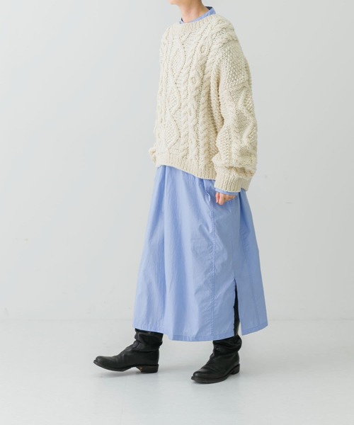 かぐれ（カグレ）の「ストライプシャツワンピース（ワンピース・レディース・ブルー/ベージュ・FREE）」の21枚目の写真