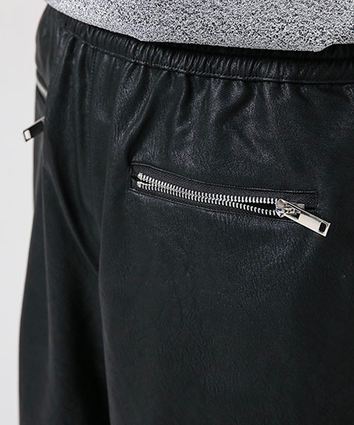 WESTBOY(ウエストボーイ)の「シンセティックレザーストレートパンツWO22W2PT06【WB ORIGINALS】(その他パンツ・メンズ・ブラック・M/XL/L)」の7枚目の写真