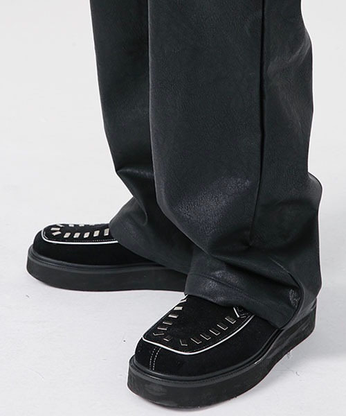 WESTBOY(ウエストボーイ)の「シンセティックレザーストレートパンツWO22W2PT06【WB ORIGINALS】(その他パンツ・メンズ・ブラック・M/XL/L)」の8枚目の写真