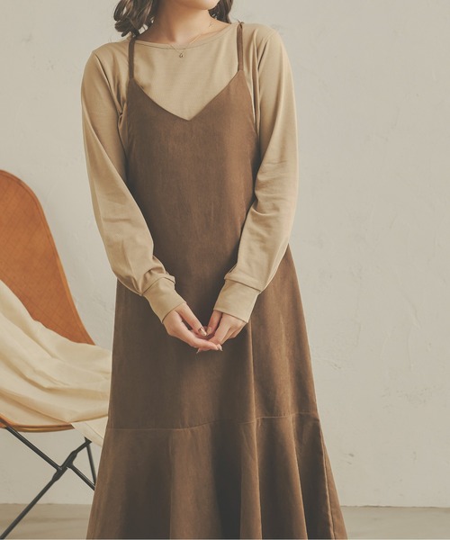 Ambre Neige（アンブルネージュ）の「2WAYケープカラーロンT／【WEB/EC限定商品】（Tシャツ/カットソー・レディース・ベージュ/アイボリー・FREE）」の8枚目の写真