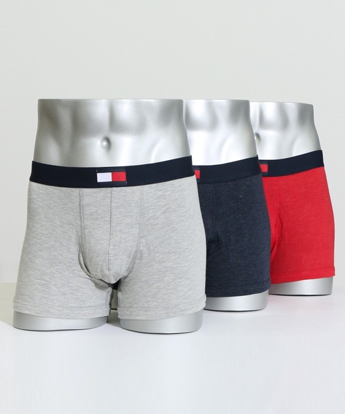 【TOMMY HILFIGER/トミーヒルフィガー】ワンポイント ボクサーパンツ 3枚セット