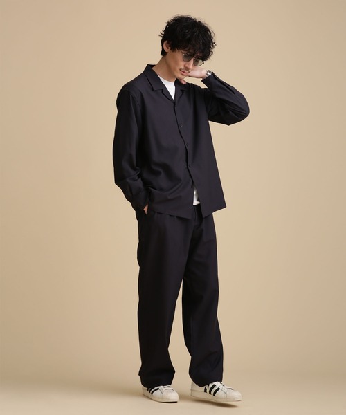 NANO universe（ナノユニバース）の「LB.04/トロワイドシャツ（シャツ/ブラウス・メンズ・カーキ/モカ/スミクロ・S/M/L/XL）」の15枚目の写真