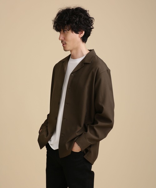 NANO universe（ナノユニバース）の「LB.04/トロワイドシャツ（シャツ/ブラウス・メンズ・カーキ/モカ/スミクロ・S/M/L/XL）」の18枚目の写真