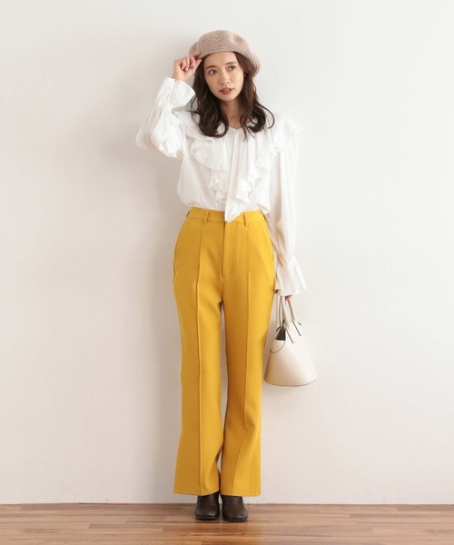 mysty woman（ミスティウーマン）の「フリルカラーアソートブラウス 171643（シャツ/ブラウス・レディース・オフホワイト/ブラック系その他/ブルー・FREE）」の9枚目の写真