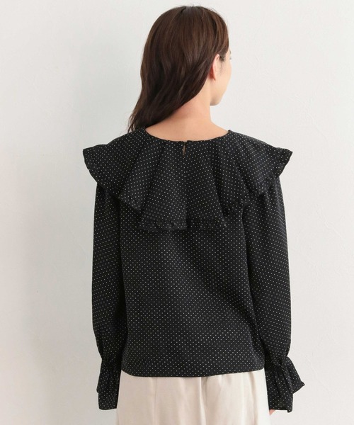 mysty woman（ミスティウーマン）の「フリルカラーアソートブラウス 171643（シャツ/ブラウス・レディース・オフホワイト/ブラック系その他/ブルー・FREE）」の12枚目の写真