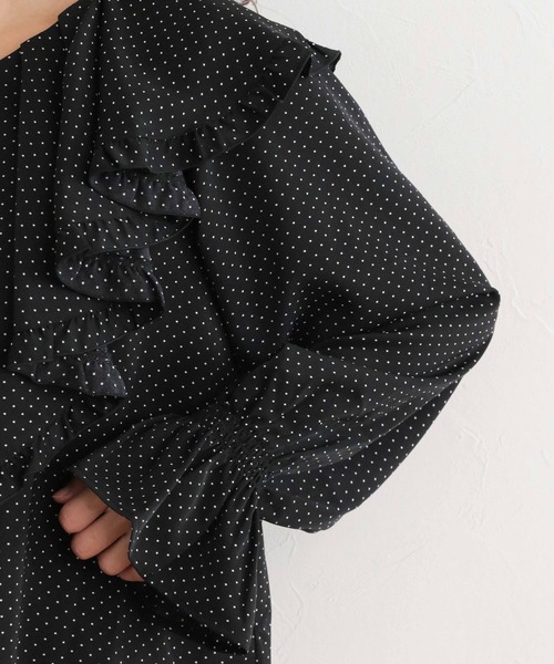 mysty woman（ミスティウーマン）の「フリルカラーアソートブラウス 171643（シャツ/ブラウス・レディース・オフホワイト/ブラック系その他/ブルー・FREE）」の16枚目の写真