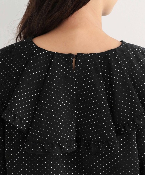 mysty woman（ミスティウーマン）の「フリルカラーアソートブラウス 171643（シャツ/ブラウス・レディース・オフホワイト/ブラック系その他/ブルー・FREE）」の10枚目の写真