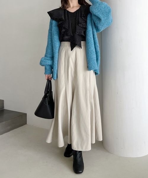 mysty woman（ミスティウーマン）の「フリルカラーアソートブラウス 171643（シャツ/ブラウス・レディース・オフホワイト/ブラック系その他/ブルー・FREE）」の19枚目の写真