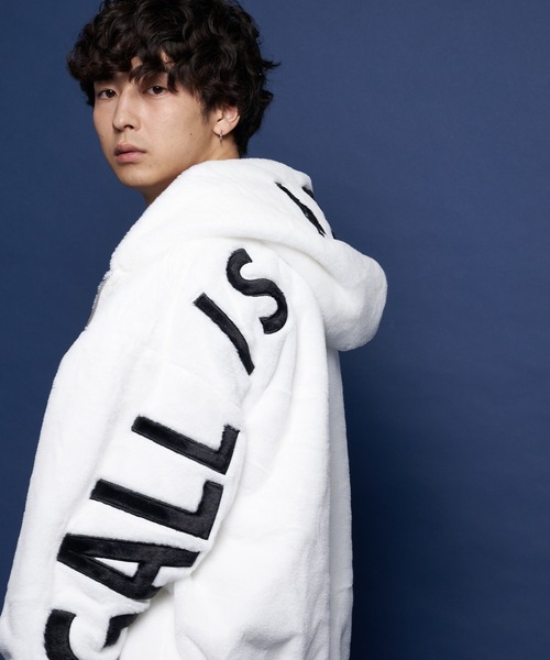 GALLIS ADDICTION（ガリスアディクション）の「GA LOGO FUR BLOUSON（ブルゾン・メンズ・ホワイト/ブラック/グレー/グリーン/ベージュ/ブラック系その他2・M/L/XL）」の7枚目の写真