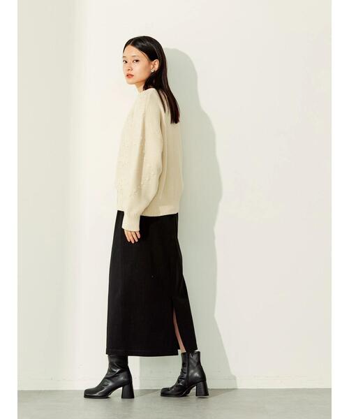 AMERICAN HOLIC（アメリカンホリック）の「オブリークショートブーツ（ブーツ・レディース・ブラック/アイボリー・S/M/L）」の14枚目の写真