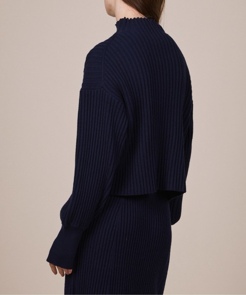 ReNorm（リノーム）の「【SET UP対応】リブニットプルオーバー（ニット/セーター・レディース・チャコール/ネイビー・フリー）」の9枚目の写真