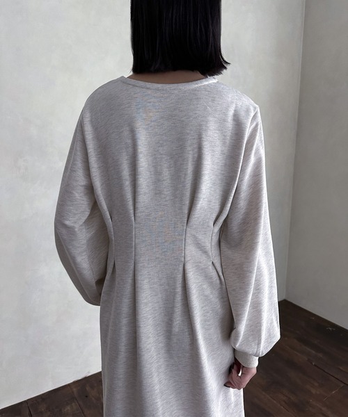 hellam（へラム）の「ウエストタックワンピース（ワンピース・レディース・オートミール/杢グレー/ブラック・FREE）」の20枚目の写真