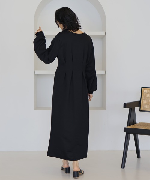 hellam（へラム）の「ウエストタックワンピース（ワンピース・レディース・オートミール/杢グレー/ブラック・FREE）」の15枚目の写真