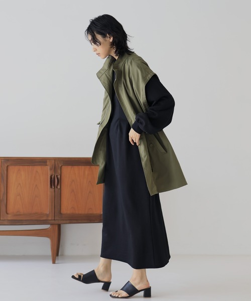 hellam（へラム）の「ウエストタックワンピース（ワンピース・レディース・オートミール/杢グレー/ブラック・FREE）」の13枚目の写真