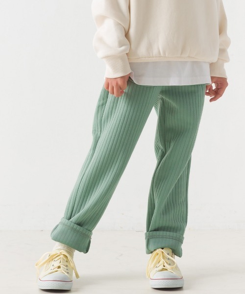 OMNES(オムネス)の「キッズラインキルトパンツ(その他パンツ・キッズ・ライトカーキ/モカ/ピンクベージュ/ブラック・100/110/120/130/140)」の4枚目の写真