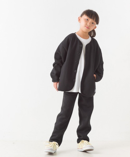 OMNES(オムネス)の「キッズラインキルトパンツ(その他パンツ・キッズ・ライトカーキ/モカ/ピンクベージュ/ブラック・100/110/120/130/140)」の12枚目の写真