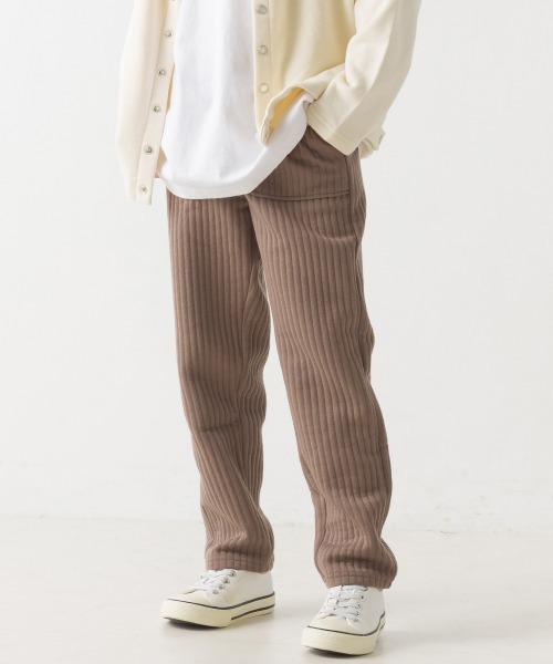 OMNES(オムネス)の「キッズラインキルトパンツ(その他パンツ・キッズ・ライトカーキ/モカ/ピンクベージュ/ブラック・100/110/120/130/140)」の5枚目の写真