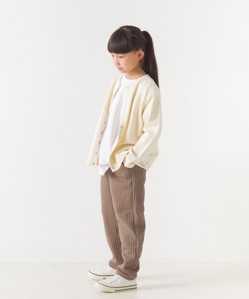 OMNES(オムネス)の「キッズラインキルトパンツ(その他パンツ・キッズ・ライトカーキ/モカ/ピンクベージュ/ブラック・100/110/120/130/140)」の7枚目の写真