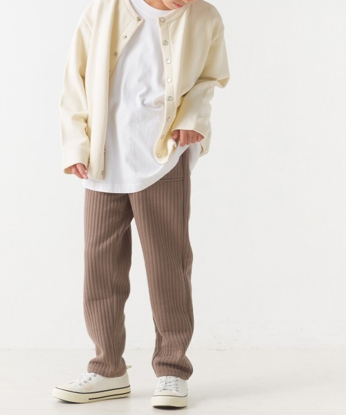 OMNES(オムネス)の「キッズラインキルトパンツ(その他パンツ・キッズ・ライトカーキ/モカ/ピンクベージュ/ブラック・100/110/120/130/140)」の10枚目の写真