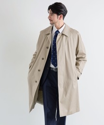 メンズのステンカラーコート（ベージュ系・ライナー取外し可
