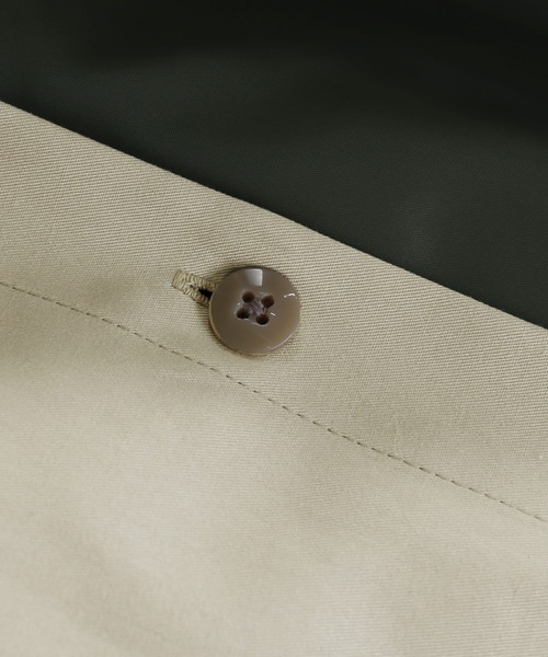 美品♡45R ライナー付き ステンカラー コート コットン 千鳥柄 M 美品♡45R ライナー付き ステンカラー コート コットン 千鳥柄 M