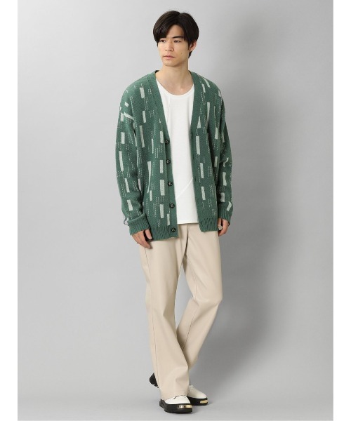 semantic design(セマンティックデザイン)の「*セマンティックデザイン ストレッチ エコレザー フレアパンツ(その他パンツ・メンズ・アイボリー/ブラック・MEDIUM/LARGE)」の4枚目の写真