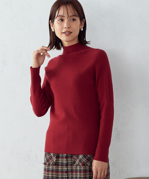 COMME CA ISM（コムサイズム）の「ハイネックニット（ニット/セーター・レディース・ブラック/アイボリー/レッド/ベージュ・MEDIUM/LARGE）」の19枚目の写真