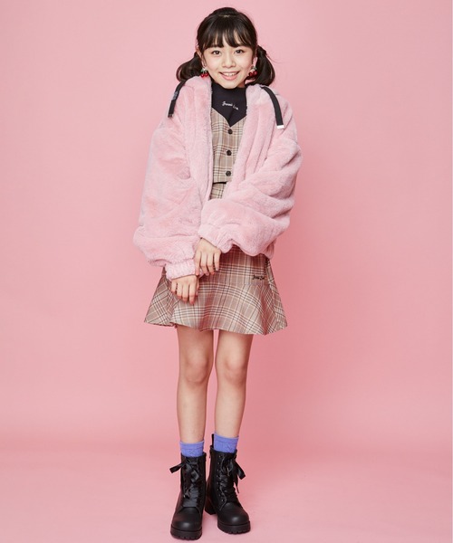 JENNI love(ジェニィラブ)の「起毛チェックベルト付きスカパン(その他パンツ・キッズ・ブラウン/ブラック/ベージュ・140cm/150cm/160cm/130cm)」の14枚目の写真