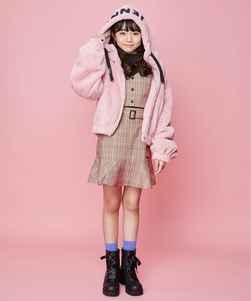 JENNI love(ジェニィラブ)の「起毛チェックベルト付きスカパン(その他パンツ・キッズ・ブラウン/ブラック/ベージュ・140cm/150cm/160cm/130cm)」の15枚目の写真