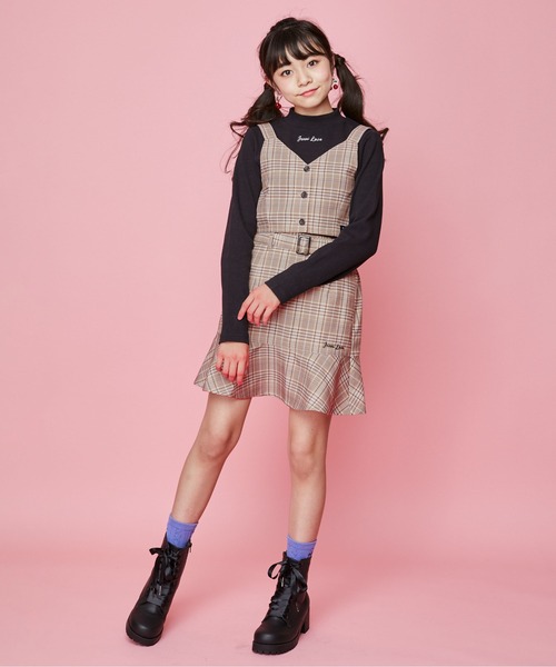 JENNI love(ジェニィラブ)の「起毛チェックベルト付きスカパン(その他パンツ・キッズ・ブラウン/ブラック/ベージュ・140cm/150cm/160cm/130cm)」の12枚目の写真