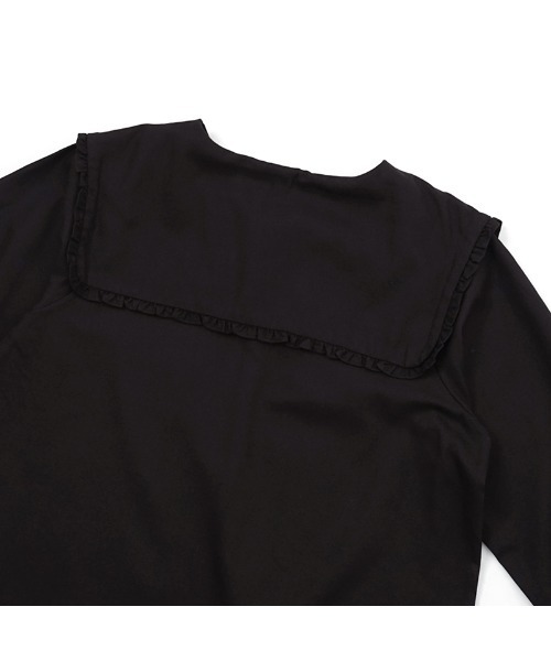 flower（フラワー）の「ビッグカラーブラウス（シャツ/ブラウス・レディース・アイボリー/ブラック・FREE）」の12枚目の写真