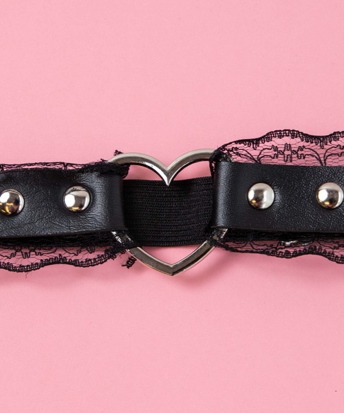 WEGO（ウィゴー）の「WEGO/【一部店限定】ハートモチーフ付きガーターベルト（ベルト・レディース・ブラック・FREE）」の6枚目の写真