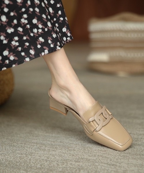 Burner(バーナー)の「【OKUOKU 0909】チェーンデザイン ミュール oku-shoes-647235567859-36(サンダル・レディース・B/A・38/39/36/40/35/37)」の5枚目の写真