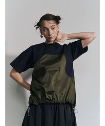 UN3D. | ポケットドッキングドローストリングTシャツ(Tシャツ/カットソー)