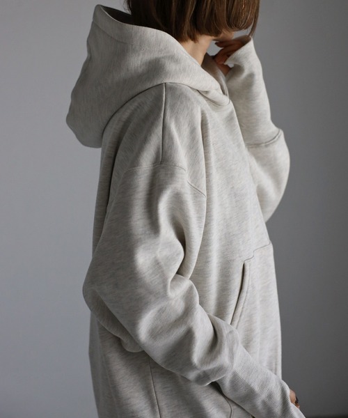 Bonjour Sagan（ボンジュールサガン）の「指穴付き裏毛フーディー（パーカー・レディース・ブラック/ライトグレー・FREE）」の21枚目の写真