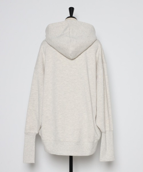 Bonjour Sagan（ボンジュールサガン）の「指穴付き裏毛フーディー（パーカー・レディース・ブラック/ライトグレー・FREE）」の14枚目の写真
