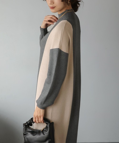 Bou Jeloud(ブージュルード)の「細見えラインワンピース(ワンピース・レディース・ブラック/グレー/イエロー・TL/FREE)」の22枚目の写真