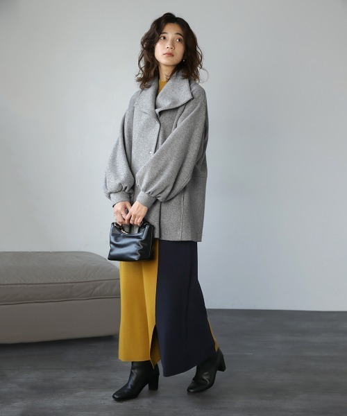 Bou Jeloud(ブージュルード)の「細見えラインワンピース(ワンピース・レディース・ブラック/グレー/イエロー・TL/FREE)」の11枚目の写真