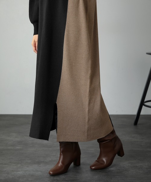 Bou Jeloud(ブージュルード)の「細見えラインワンピース(ワンピース・レディース・ブラック/グレー/イエロー・TL/FREE)」の15枚目の写真