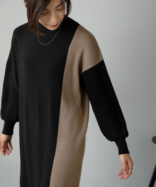 Bou Jeloud(ブージュルード)の「細見えラインワンピース(ワンピース・レディース・ブラック/グレー/イエロー・TL/FREE)」の18枚目の写真